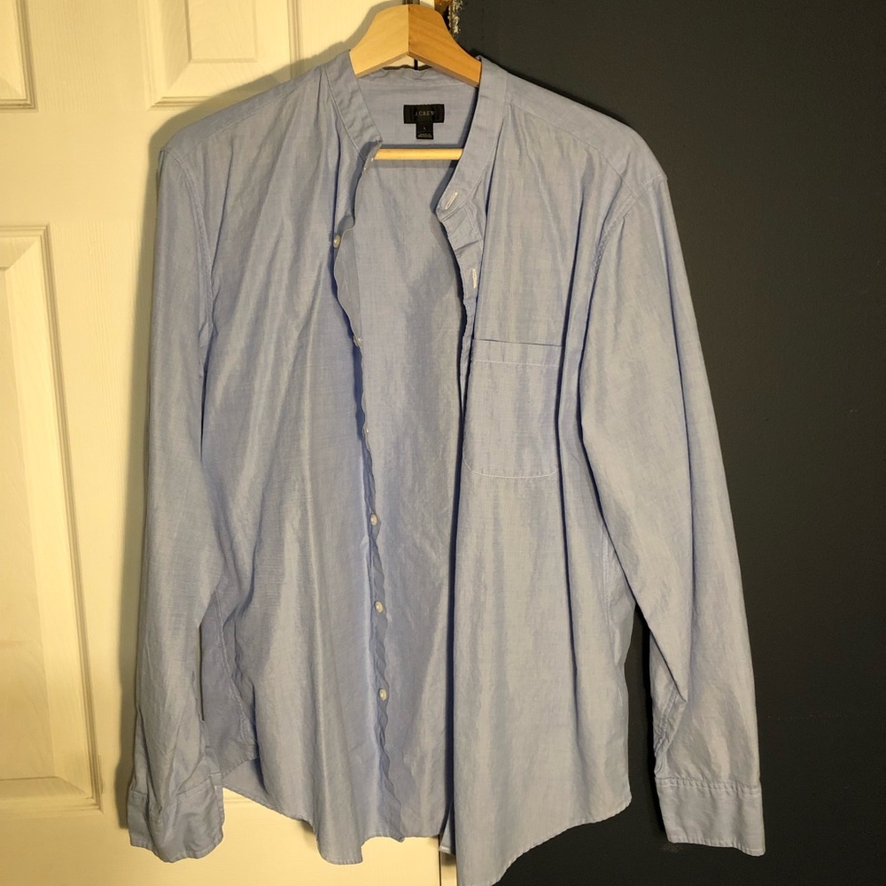 J Crew band collar dress shirt